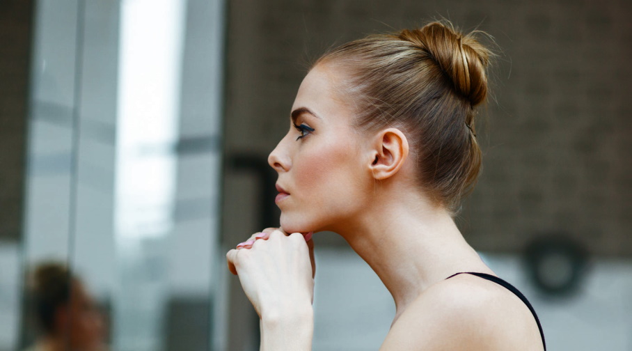 cute ballerina bun